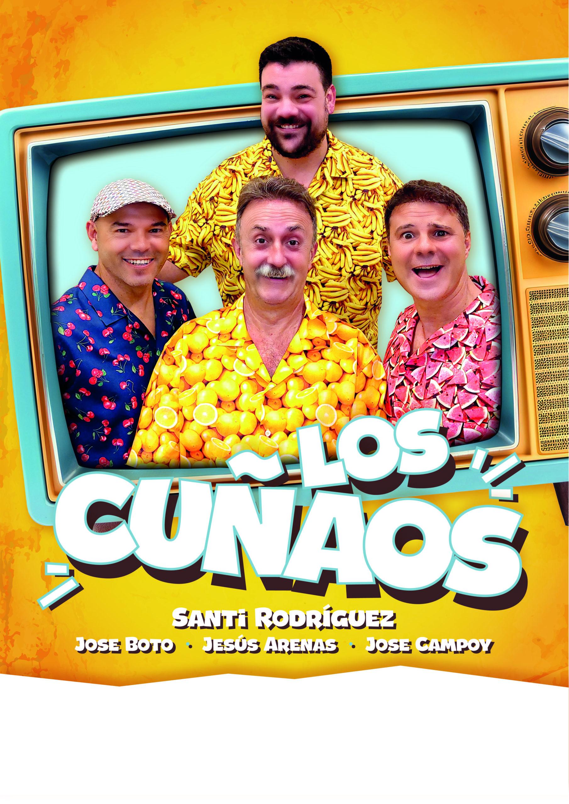 Cartel Obra de Teatro Los Cuñaos de Santí Rodríguez